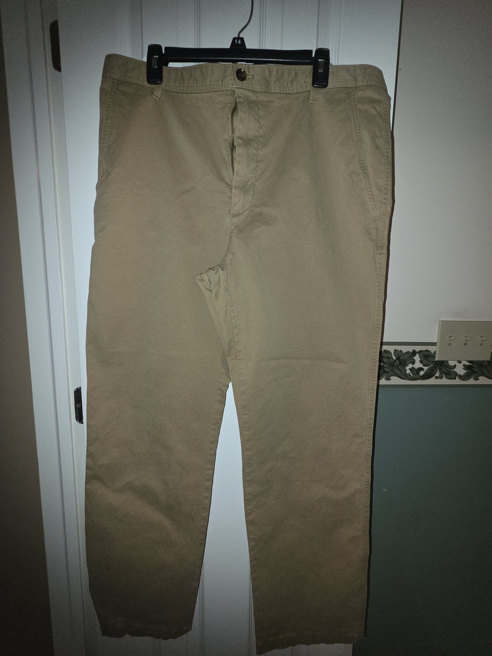 Banana Republic Tan Straight-Leg Chino Pants